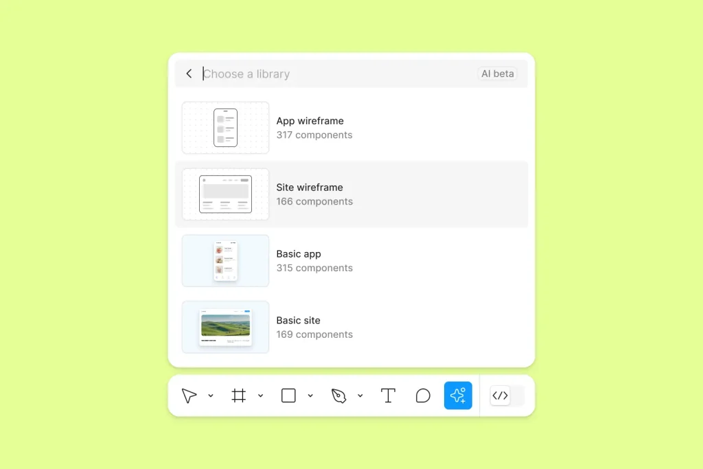 Figma Reintroduces Figma AI as First Draft Figma aims to expand First Draft by enabling organizations to integrate their own custom libraries.
