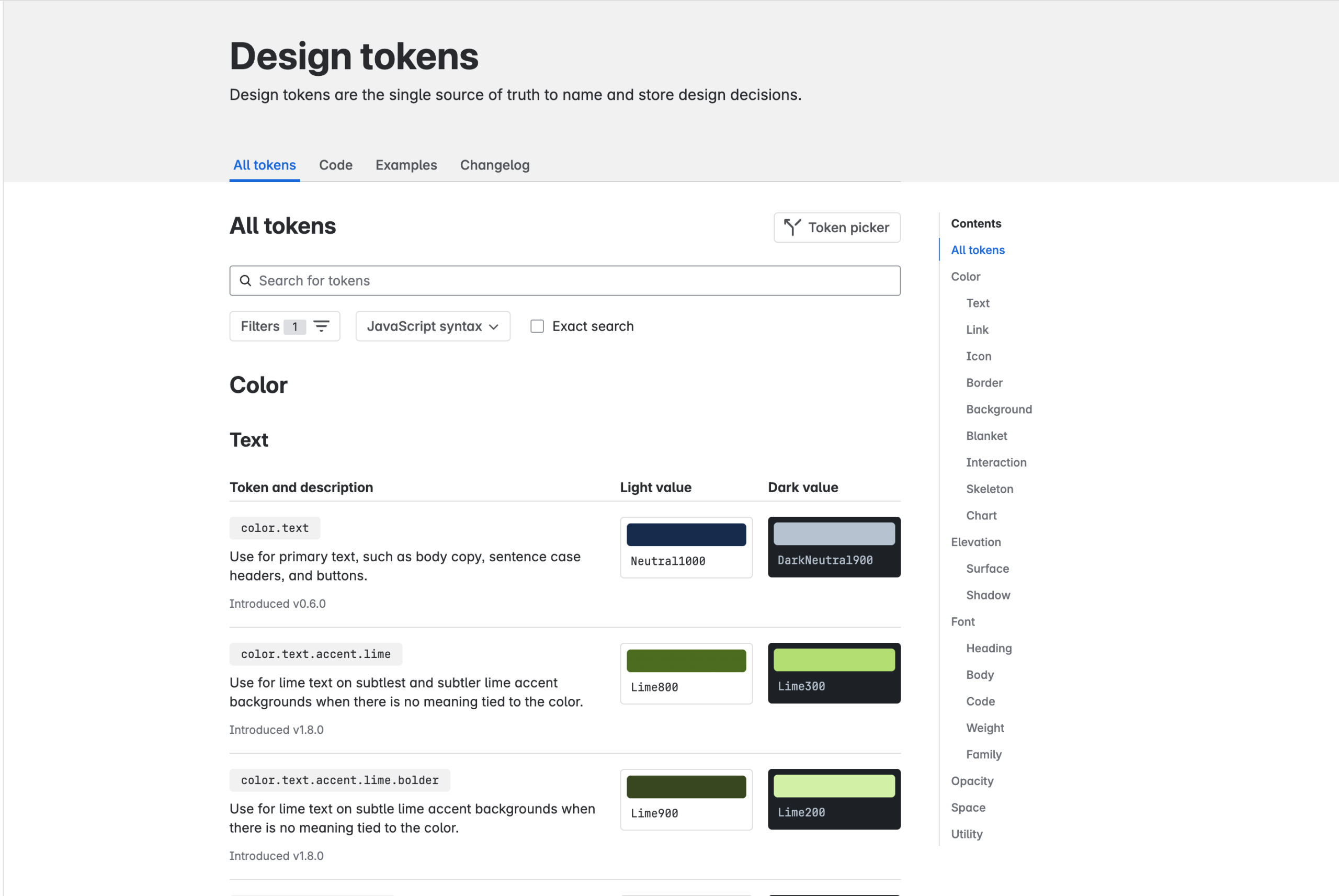 Shopify Polaris design tokens and interface foundations used to create consistent product experiences.