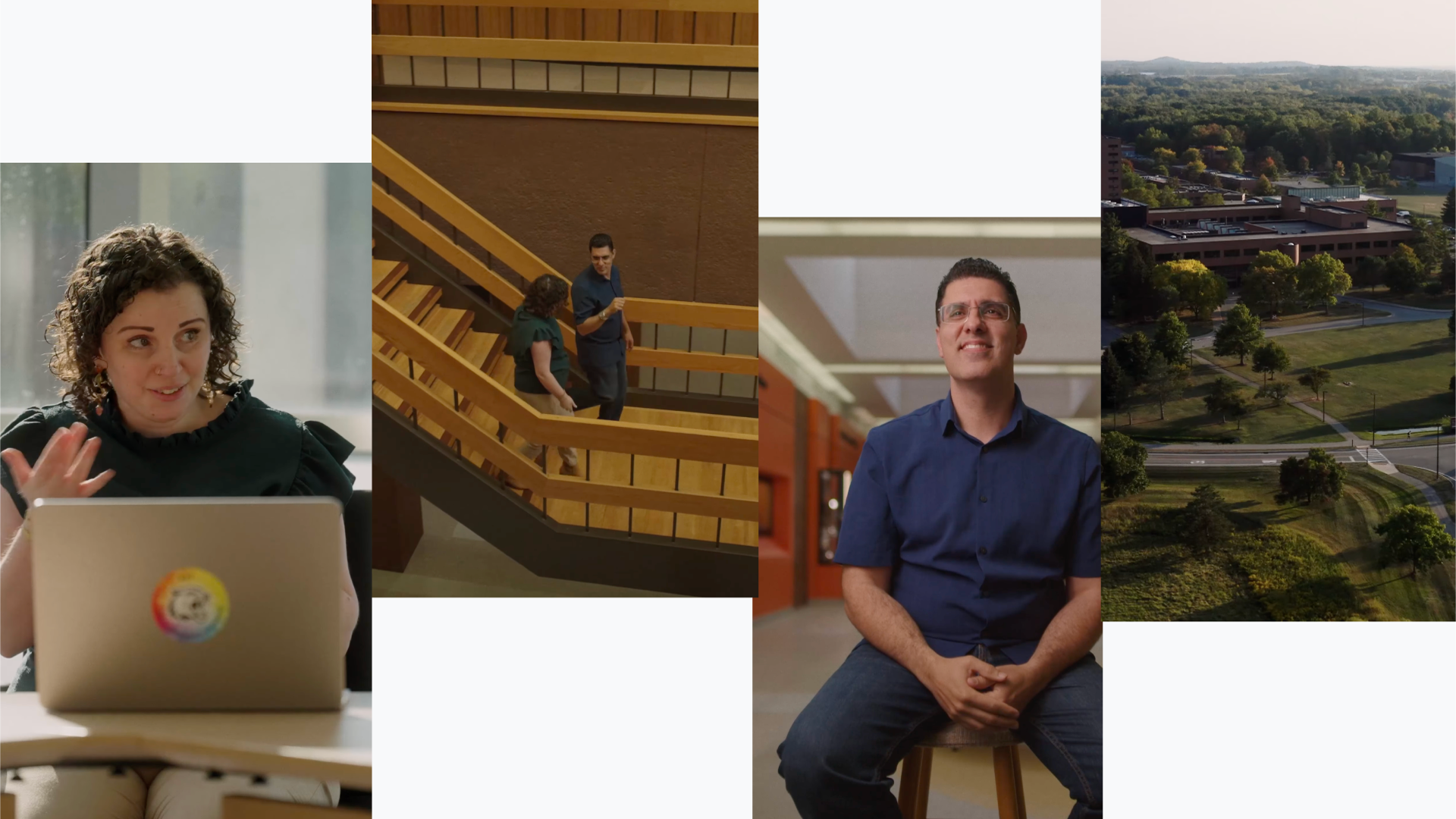 AI and Web Accessibility: What Happens When Agents Bypass the Interface? Google Research collage showing accessibility researchers and the RIT National Technical Institute for the Deaf campus as part of the Natively Adaptive Interfaces initiative.