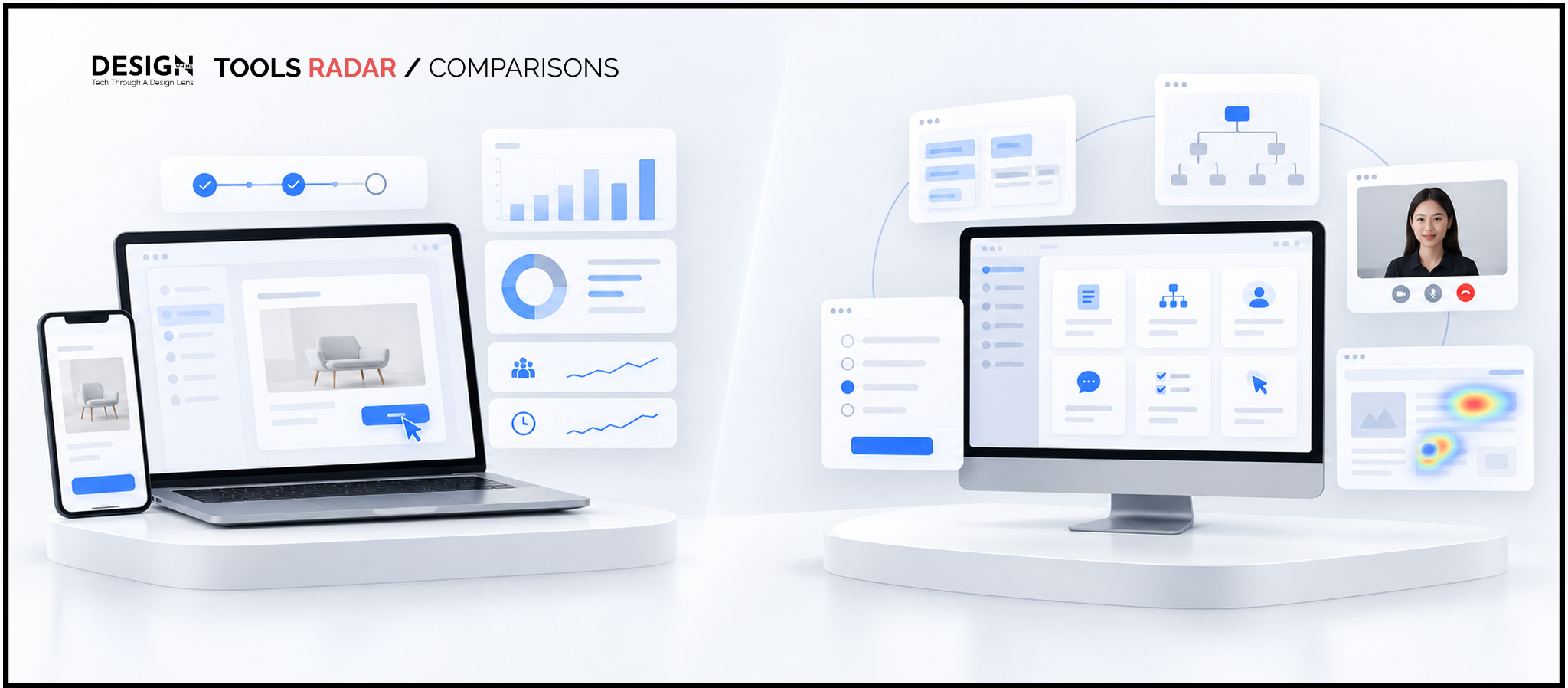 Maze vs UXtweak: Which UX Research Platform Is Better? Editorial comparison artwork contrasting a streamlined product usability testing workflow with a broader multi-method UX research toolkit.