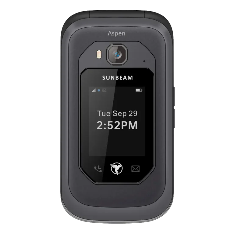 Best Dumb Phones in 2026: The Minimalist Phones That Actually Make Sense Closed Sunbeam F1 Pro Aspen rugged flip phone.